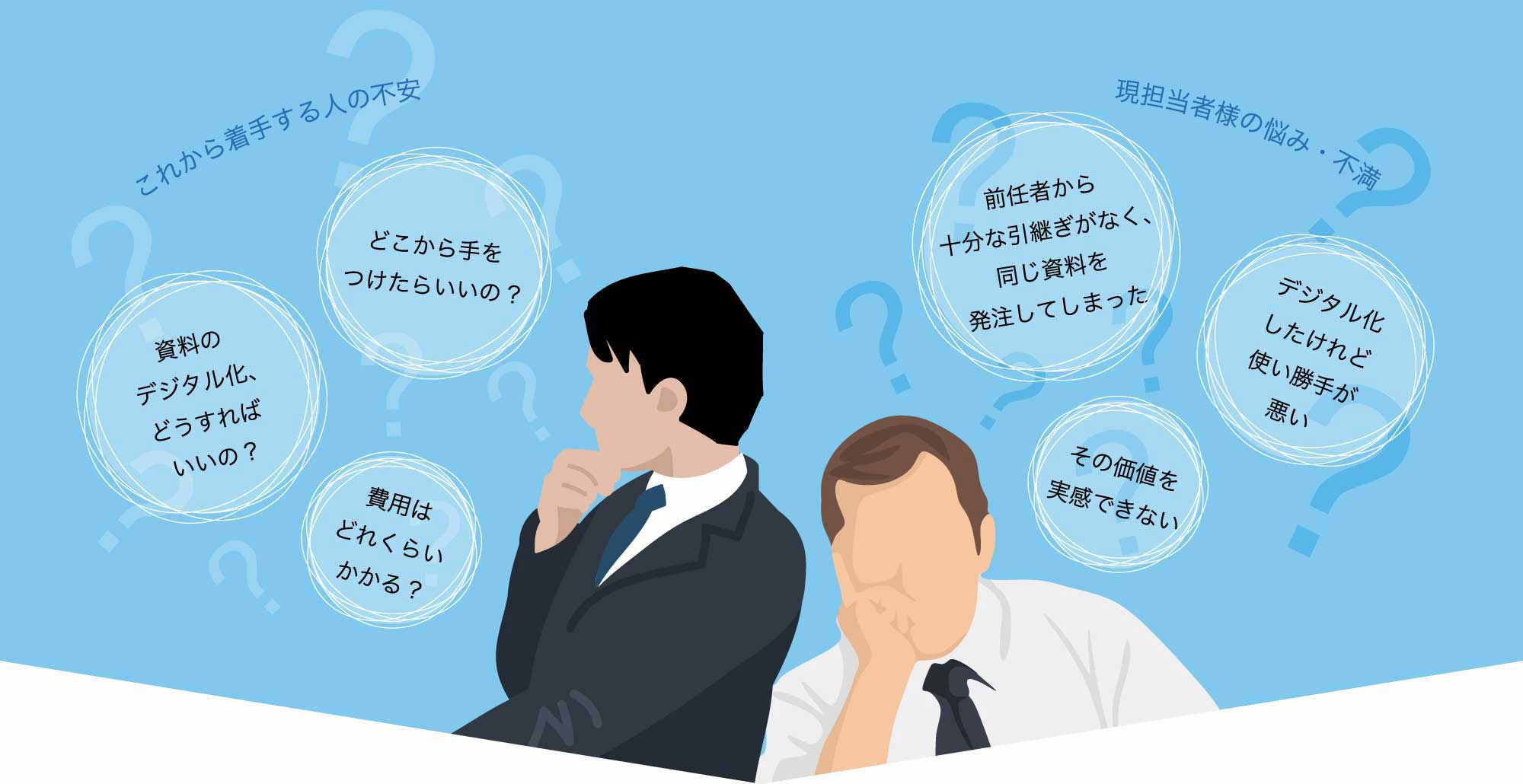 企業アーカイブの悩み